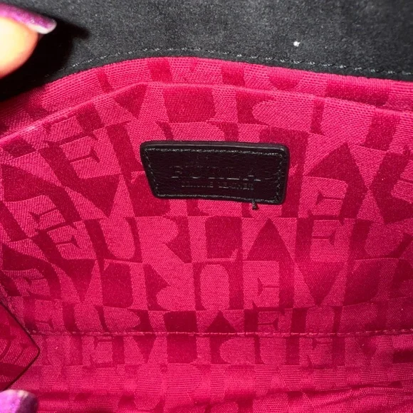 Furla Leather Black and White Clutch with removable crossbody/shoulder strap - Picture 9 of 12